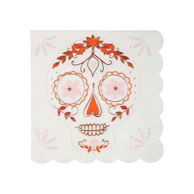 "Sugar Skull" Paper Napkins - Small, MM-Meri Meri UK, Putti Fine Furnishings