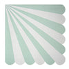 "Toot Sweet" Aqua and White Striped - Large Paper Napkins -  Party Supplies - Meri Meri UK - Putti Fine Furnishings Toronto Canada