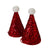  Meri Meri Mini Glitter Santa Hats, MM-Meri Meri UK, Putti Fine Furnishings