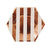  Rose Gold Foil Striped Plates - Small, MM-Meri Meri UK, Putti Fine Furnishings