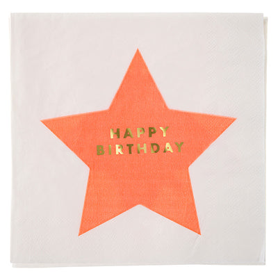 Meri Merri Jazzy Star Paper Napkins - Large -  Party Supplies - Meri Meri UK - Putti Fine Furnishings Toronto Canada - 7