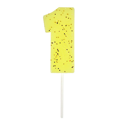 Meri Meri Yellow Number 1 Candle -  Party Supplies - Meri Meri UK - Putti Fine Furnishings Toronto Canada - 2