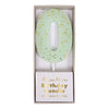 Meri Meri Mint Number 0 Candle -  Party Supplies - Meri Meri UK - Putti Fine Furnishings Toronto Canada - 1