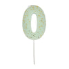 Meri Meri Mint Number 0 Candle -  Party Supplies - Meri Meri UK - Putti Fine Furnishings Toronto Canada - 2