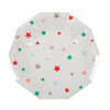 Meri Meri Star Pattern Paper Plates - Small, MM-Meri Meri UK, Putti Fine Furnishings