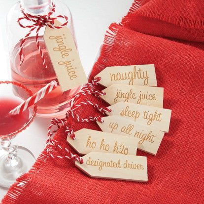  Wooden Holiday Gift Tags, MP-Mud Pie, Putti Fine Furnishings