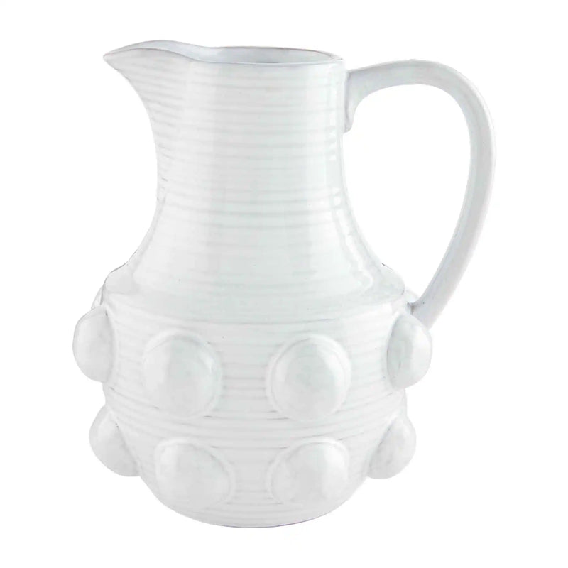 White Beaded Pitcher