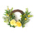 Yellow Floral Half Vine Wreath