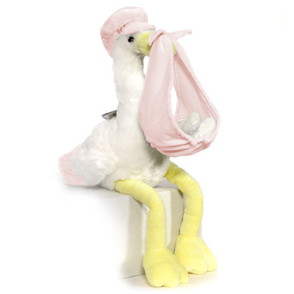  "Special Delivery" Stork - Girl, NF-Nearly Famous, Putti Fine Furnishings