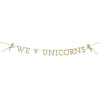 Arriving Soon! "We Heart Unicorns" Magical Garland -  Party Decorations - Talking Tables - Putti Fine Furnishings Toronto Canada - 1
