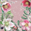 Helleborus Orientalis Rose Paper Napkin - Lunch