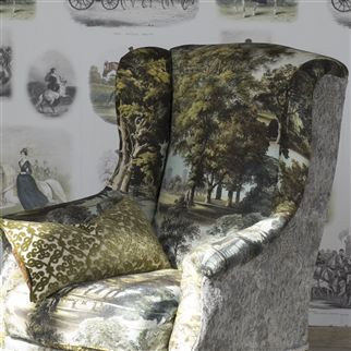 Royal Collection St James Palace Peridot Cushion, DG-Designers Guild, Putti Fine Furnishings