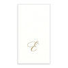 Gold Monogram Paper Guest Towel - Letter E, CI-Caspari, Putti Fine Furnishings