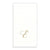  Gold Monogram Paper Guest Towel - Letter E, CI-Caspari, Putti Fine Furnishings