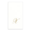 Gold Monogram Paper Guest Towel - Letter X, CI-Caspari, Putti Fine Furnishings