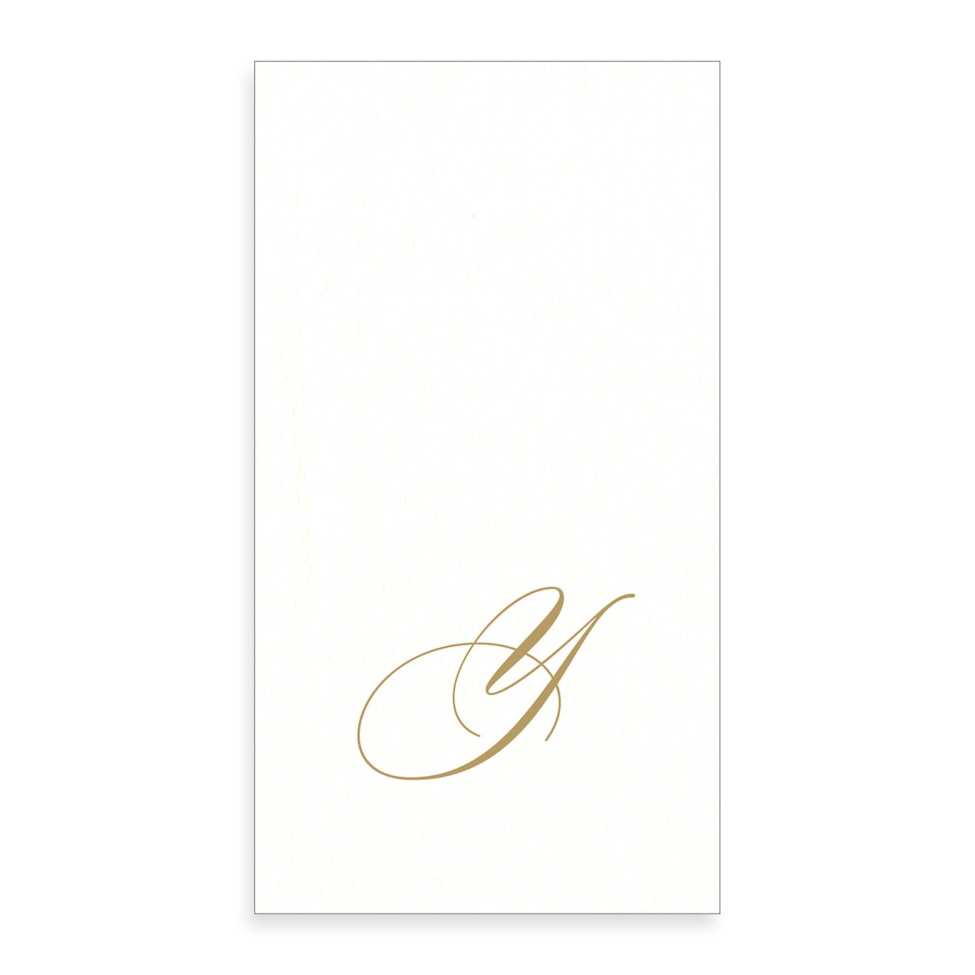  Gold Monogram Paper Guest Towel - Letter Y, CI-Caspari, Putti Fine Furnishings