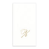 Gold Monogram Paper Guest Towel - Letter Z, CI-Caspari, Putti Fine Furnishings