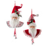 Kurt Adler Kringles Peppermint Santa Head Ornament - Red Hat