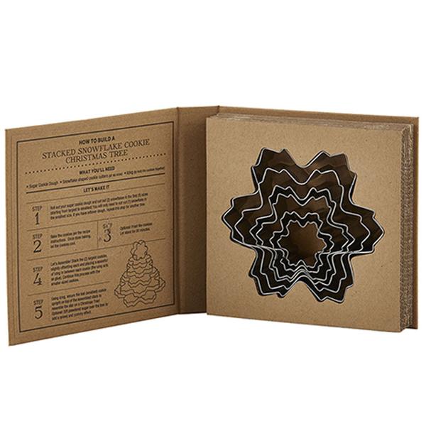 Cardboard Book Set - Snowflake Cookie Cutters