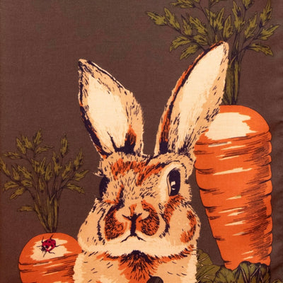Powder "Gardening Bunny" Print Scarf - Charcoal Mix | Putti Fine Fashions Canada