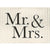"Mr & Mrs" Silver Pinstripe Greeting Card