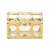 Small Clear Plastic Favor Container Set- Gold Treasure Chest