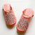 Moroccan Leather Babouche Slipper with Beads - Peach