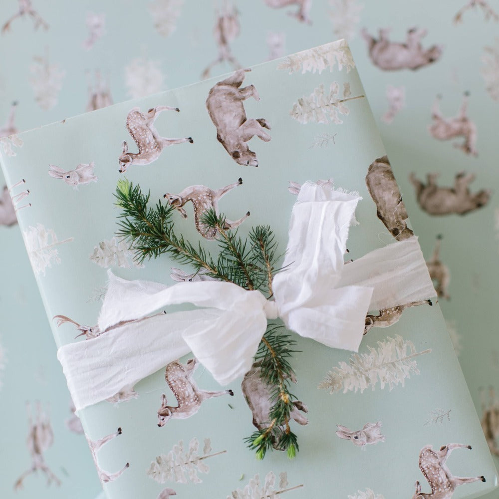 Forest and Fauna Gift Wrap Roll | Putti Fine Furnishings Canada 