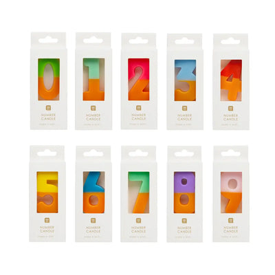 Multicolor Number Candle - Two