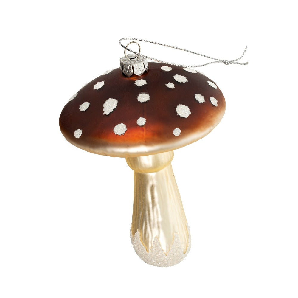 Toadstool Glass Ornament | Putti Christmas Decorations 