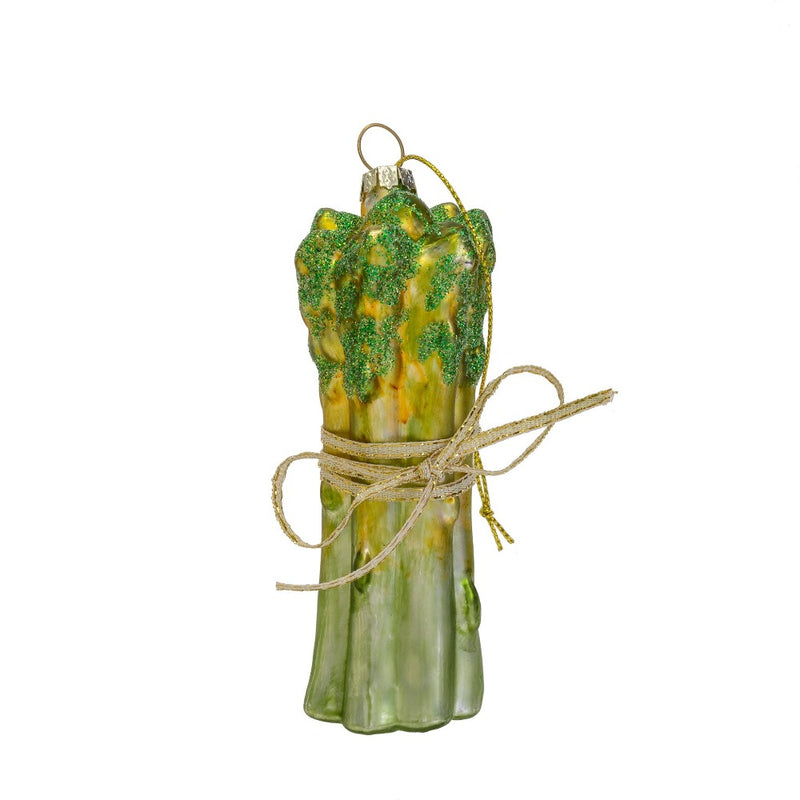 Bunch of Asparagus Glass Ornament | Putti Christmas Decorations 