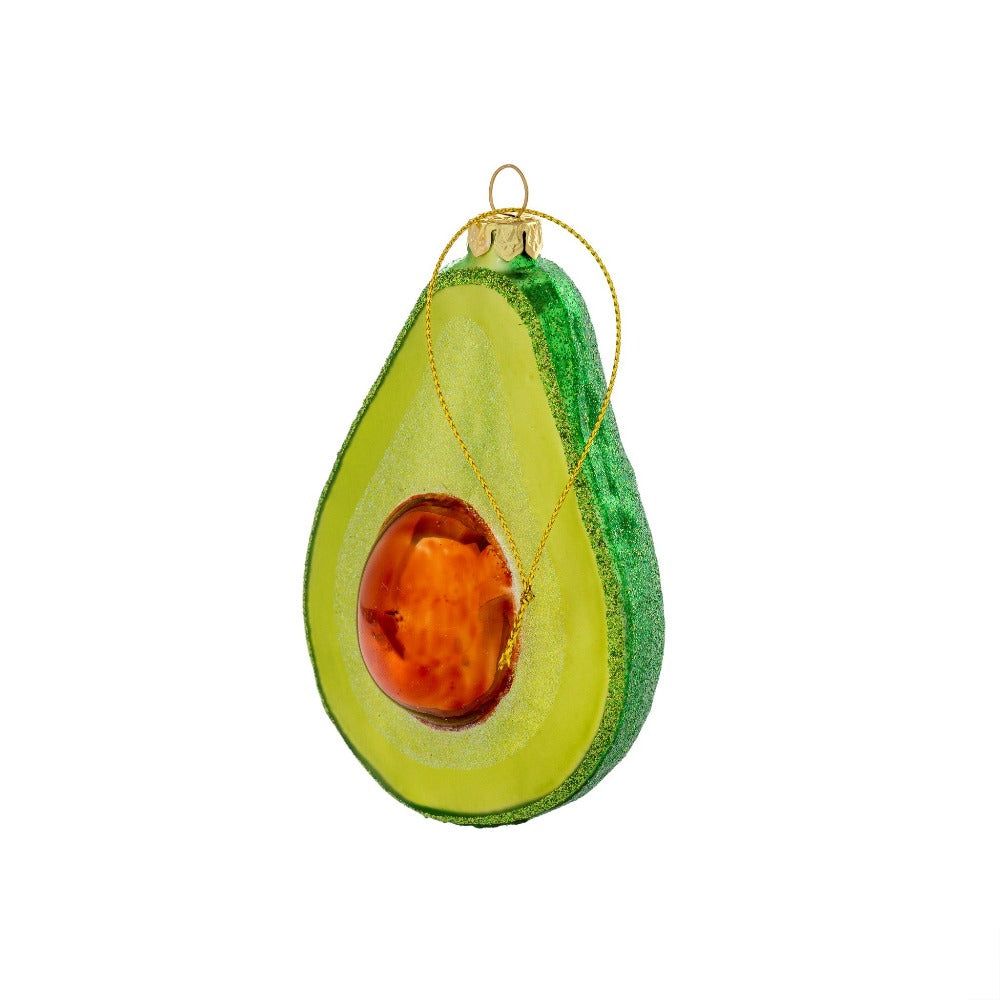 Avocado Glass Ornament