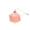 Blush Pink Geo Ball Glass Ornament