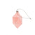 Blush Pink Geo Drop Glass Ornament