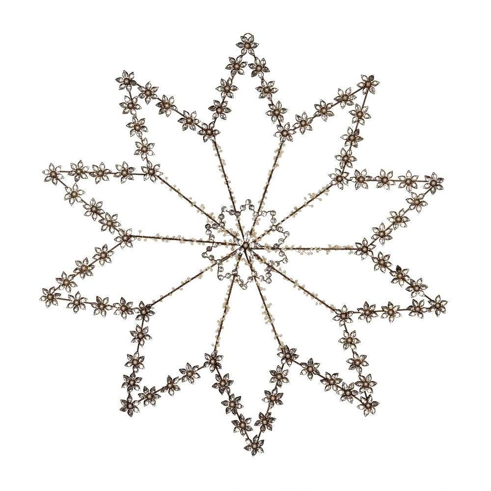 Antique Jewelled Snowflake Wall Decor | Putti Christmas Canada