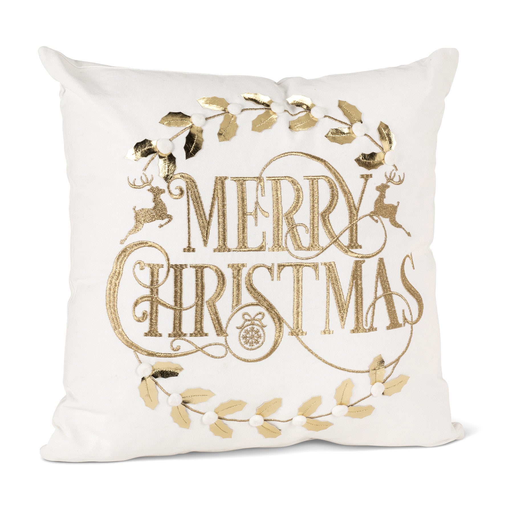  "Merry Christmas" Pillow, CH-Coach House / Abbot Collection, Putti Fine Furnishings