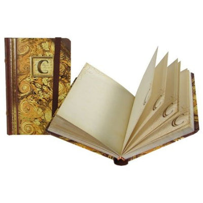 Mini Monogrammed Marbleized Note Book, Punch Studio, Putti Fine Furnishings