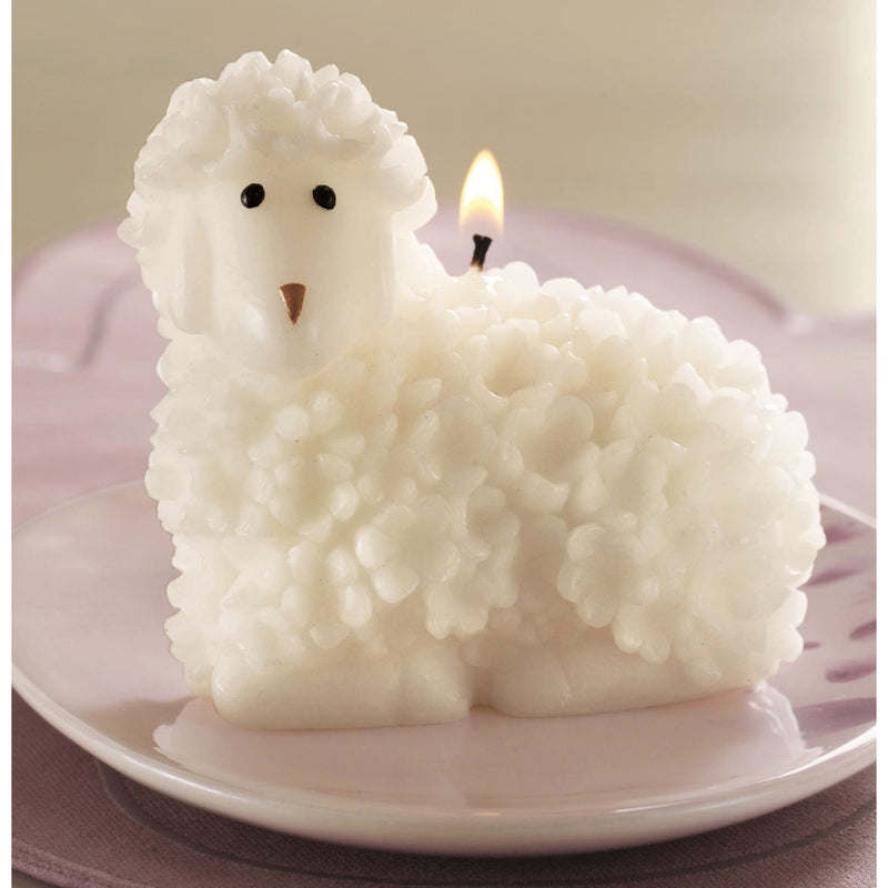 White Lamb Candle