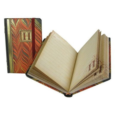 Mini Monogrammed Marbleized Note Book, Punch Studio, Putti Fine Furnishings