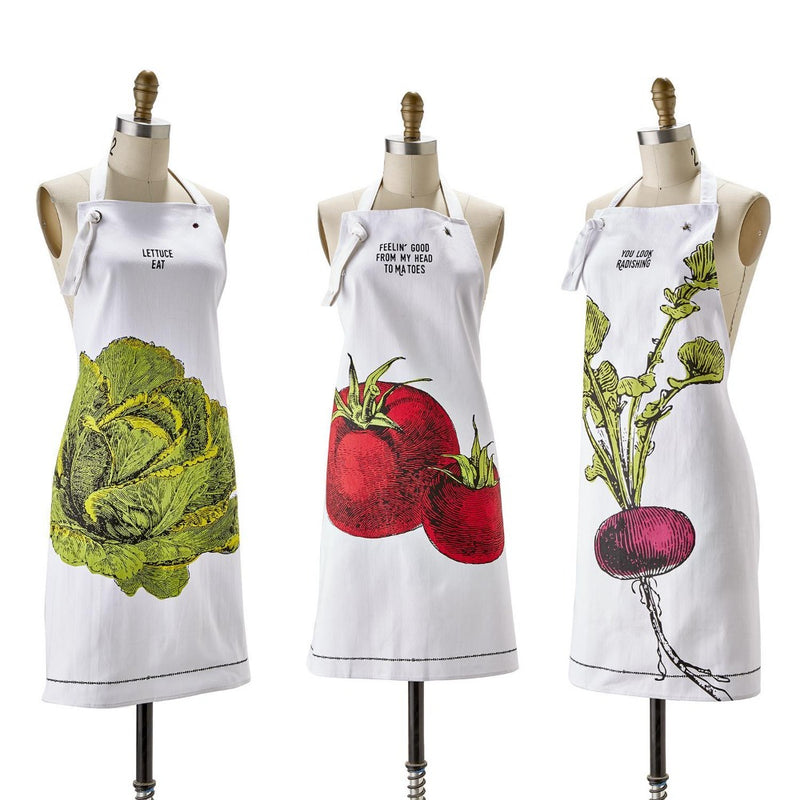 "Farm to Table" Apron in Mason Jar - Lettuce