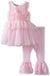  Mud Pie Pink Rosette Dress with Leggings, MP-Mud Pie, Putti Fine Furnishings