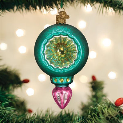 Old World Christmas Turquoise Luster Reflection Ornament Glass Ornament  | Putti Christmas Canada