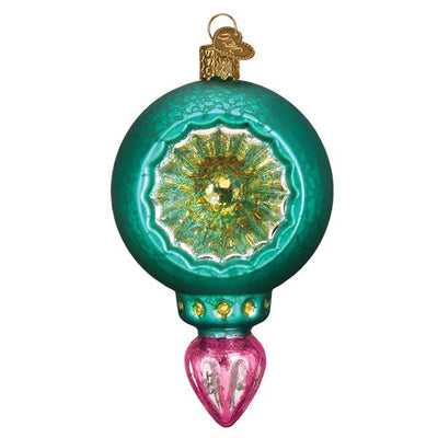 Old World Christmas Turquoise Luster Reflection Ornament Glass Ornament  | Putti Christmas Canada