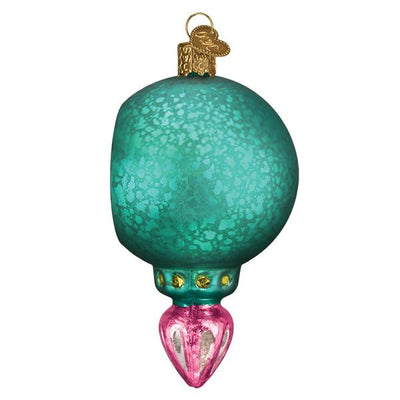 Old World Christmas Turquoise Luster Reflection Ornament Glass Ornament  | Putti Christmas Canada