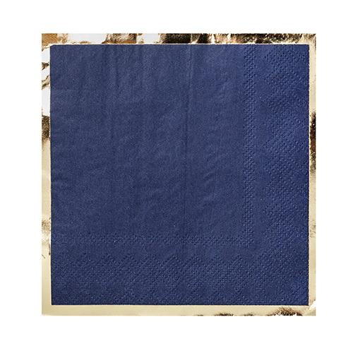Posh Navy & Gold Paper Cocktail Napkins  | Putti Hanukkah Celebrations 