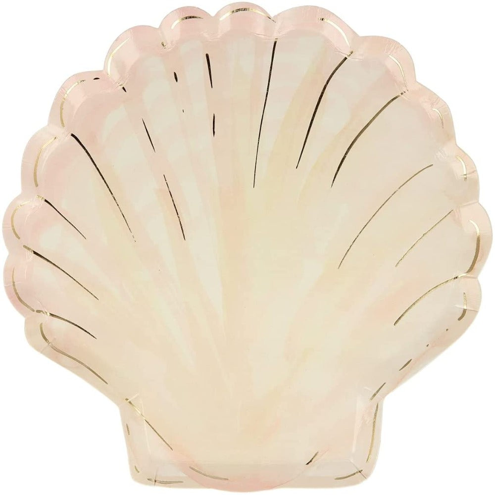 Meri Meri Watercolor Clam Shell Plates