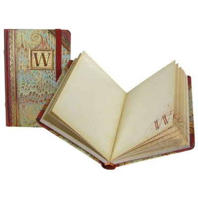 Mini Monogrammed Marbleized Note Book, Punch Studio, Putti Fine Furnishings