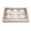 Kurt Adler Pearl White Glass Ornaments