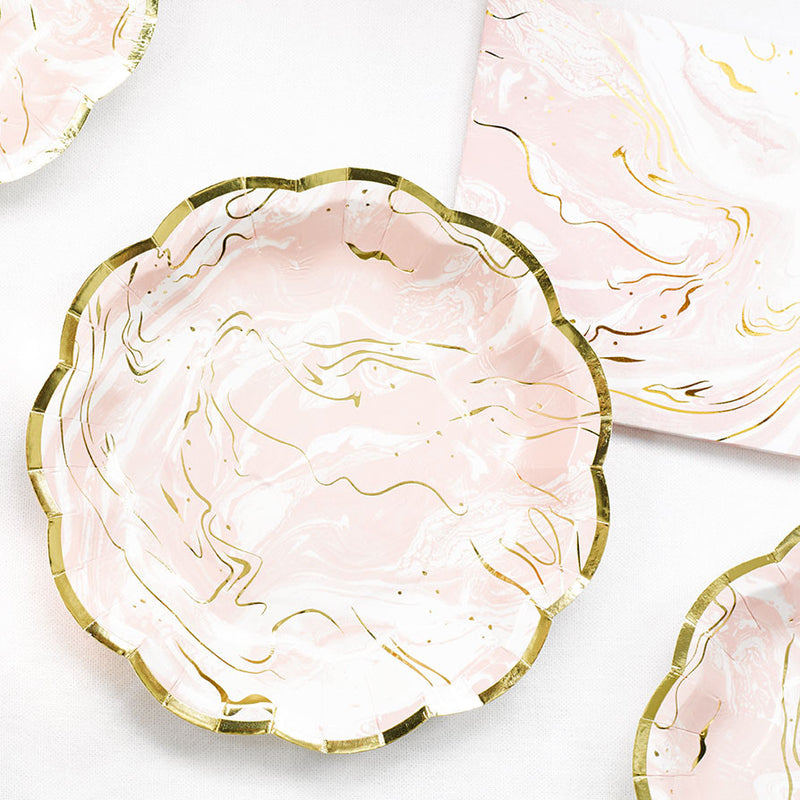  Party Porcelain Rose - Marble Plates Small, TT-Talking Tables, Putti Fine Furnishings