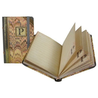 Mini Monogrammed Marbleized Note Book, Punch Studio, Putti Fine Furnishings